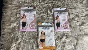 Lot of 3 Jockey Essentials Smoothing Underwear: 2 Ultralight No-Chafe Slipshorts